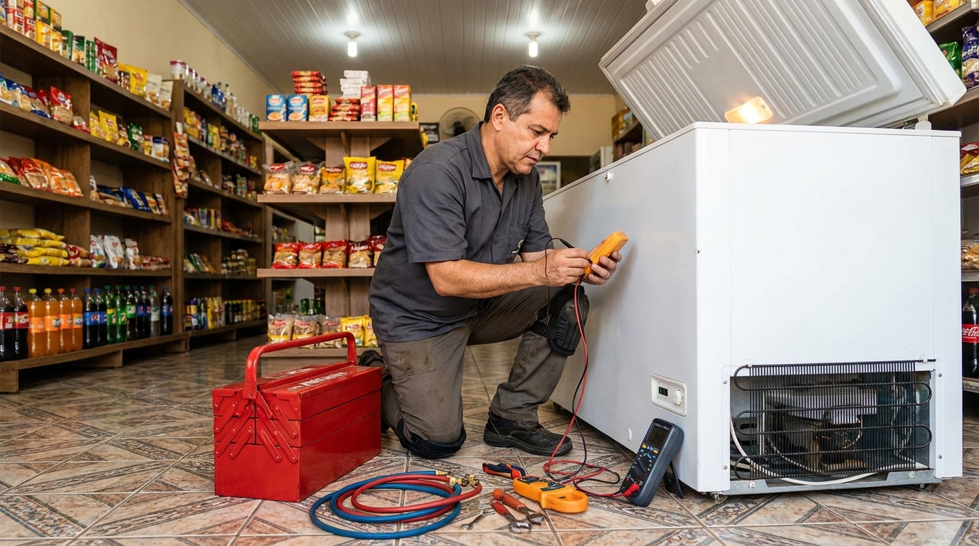 Ajuste de Temperatura do Freezer em Santos‑SP